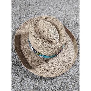 Vintage Eddy Brothers Straw Hat Made In USA S/M